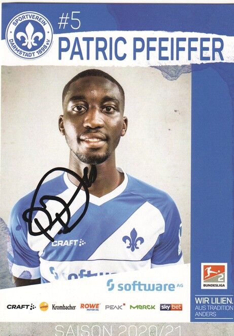 Autogramm Fussball | SV Darmstadt 98 | 2020 | Patric PFEIFFER