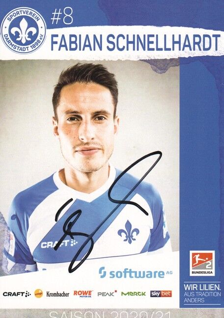 Autogramm Fussball | SV Darmstadt 98 | 2020 | Fabian SCHNELLHARDT