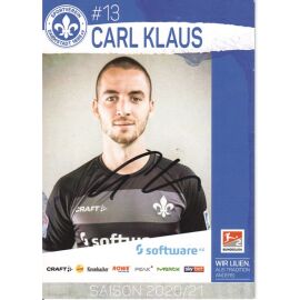 Autogramm Fussball | SV Darmstadt 98 | 2020 | Carl KLAUS