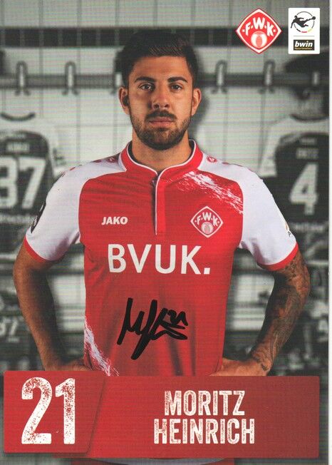 Autogramm Fussball | Würzburger Kickers | 2021 | Moritz HEINRICH
