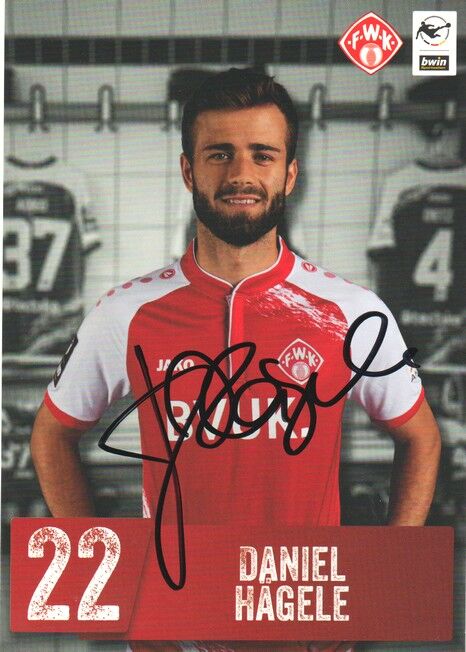 Autogramm Fussball | Würzburger Kickers | 2021 | Daniel HÄGELE