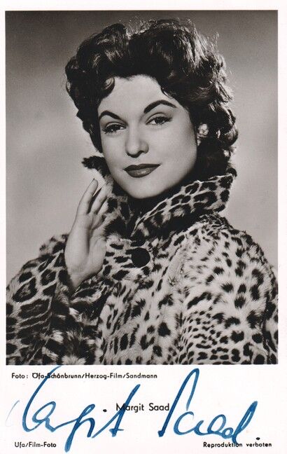 Autogramm Film | Margit SAAD | 1950er (Portrait SW UfA FK1450)