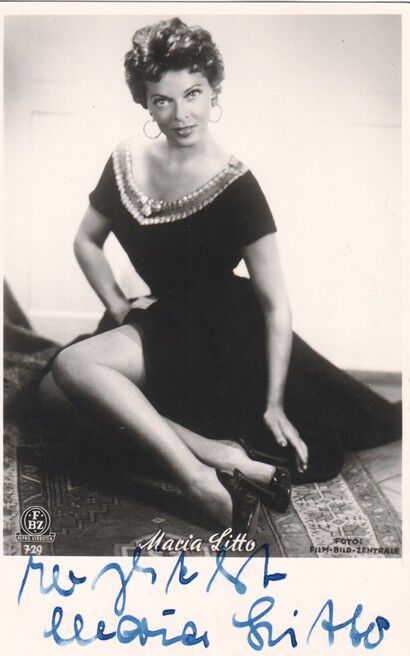 Autogramm Schauspieler | Maria LITTO | 1950er (Portrait SW FBZ 729)