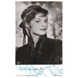 Autogramm Film | Nadja TILLER | 1955 "Die Barrings" (Portrait SW Rüdel) Roxy
