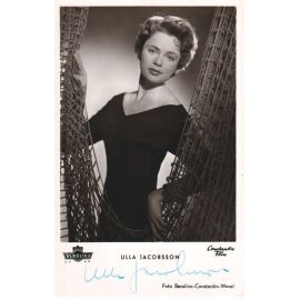 Autogramm Film | Ulla JACOBSSON | 1955 "Heilige Lüge" (Portrait SW KuB) Berolina