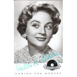 Autogramm Schauspieler | Undine VON MEDVEY | 1950er (Portrait SW Polydor) Julius