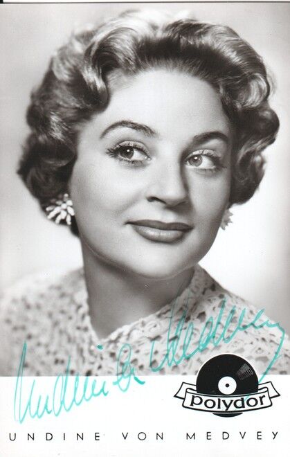 Autogramm Schauspieler | Undine VON MEDVEY | 1950er (Portrait SW Polydor) Julius