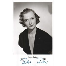 Autogramm Schauspieler | Petra PETERS | 1950er (Portrait SW NF)
