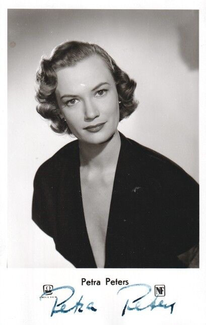 Autogramm Schauspieler | Petra PETERS | 1950er (Portrait SW NF)