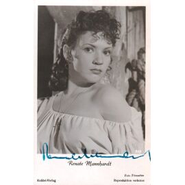 Autogramm Schauspieler | Renate MANNHARDT | 1950er (Portrait SW Kolibri 717)