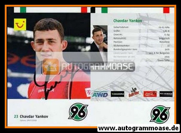 Autogramm Fussball | Hannover 96 | 2007 | Chavdar YANKOV