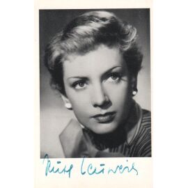 Autogramm Schauspieler | Ruth LEUWERIK | 1950er (Portrait SW)