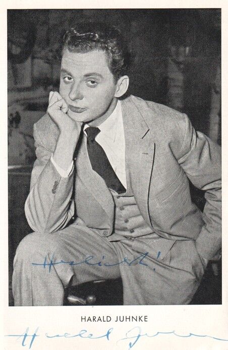 Autogramm Film | Harald JUHNKE | 1955 "Wie Werde Ich Filmstar" (Portrait SW Europa)