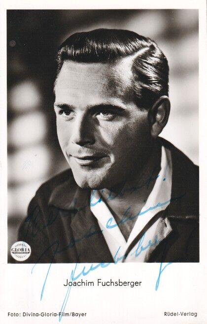 Autogramm Film | Joachim FUCHSBERGER | 1954 "08/15" (Portrait SW Rüdel) Gloria