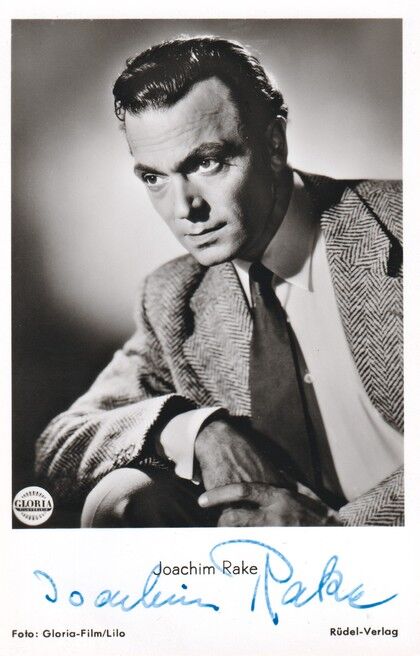 Autogramm Film | Joachim RAKE | 1953 "Komm Zurück" (Portrait SW Rüdel) Gloria