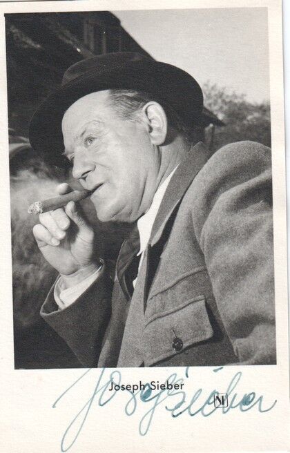 Autogramm Schauspieler | Josef SIEBER | 1950er (Portrait SW NF)