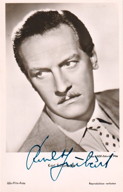 Autogramm Schauspieler | Karl SCHÖNBÖCK | 1950er (Portrait SW UfA FK359)