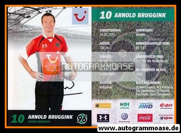 Autogramm Fussball | Hannover 96 | 2009 | Arnold BRUGGINK