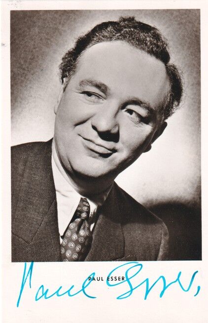 Autogramm Schauspieler | Paul ESSER | 1960er (Portrait SW KuB)