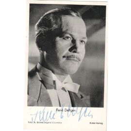Autogramm Film | Rene DELTGEN | 1954 "Phantom Des Zeltes" (Portrait SW Rüdel) Grimm