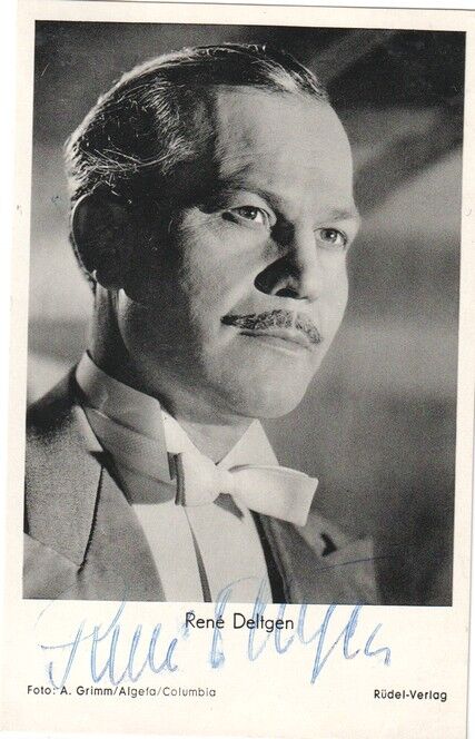 Autogramm Film | Rene DELTGEN | 1954 "Phantom Des Zeltes" (Portrait SW Rüdel) Grimm