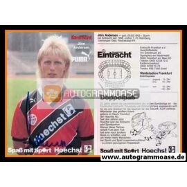Autogramm Fussball | Eintracht Frankfurt | 1988 | Jörn ANDERSEN