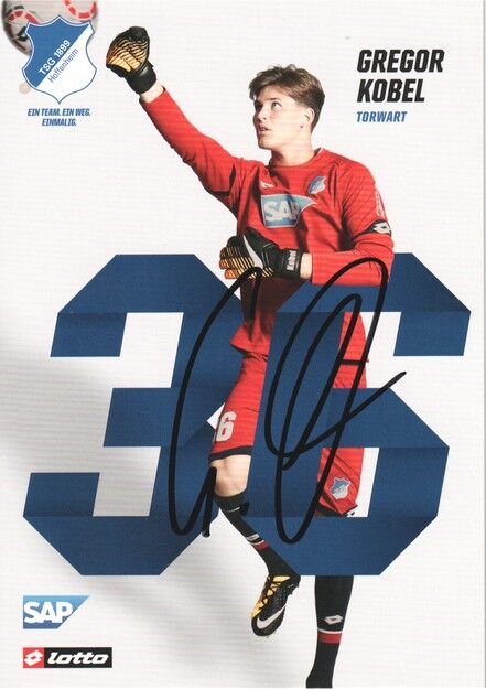 Autogramm Fussball | TSG 1899 Hoffenheim | 2017 | Gregor KOBEL
