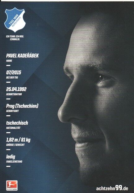 Autogramm Fussball | TSG 1899 Hoffenheim | 2016 | Pavel KADERABEK