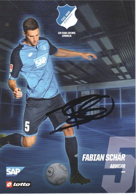 Autogramm Fussball | TSG 1899 Hoffenheim | 2016 | Fabian SCHÄR