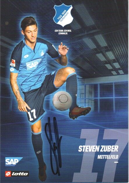 Autogramm Fussball | TSG 1899 Hoffenheim | 2016 | Steven ZUBER
