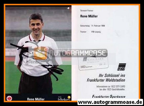 Autogramm Fussball | Eintracht Frankfurt | 1999 | Rene MÜLLER