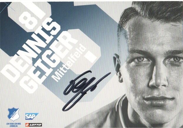 Autogramm Fussball | TSG 1899 Hoffenheim | 2018 | Dennis GEIGER