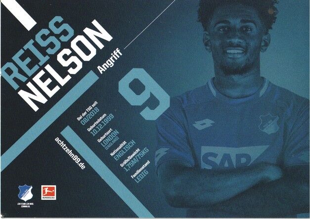 Autogramm Fussball | TSG 1899 Hoffenheim | 2018 | Reiss NELSON