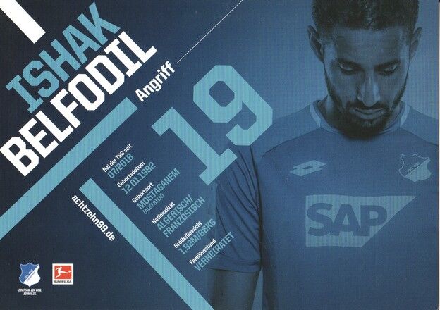 Autogramm Fussball | TSG 1899 Hoffenheim | 2018 | Ishak BELFODIL