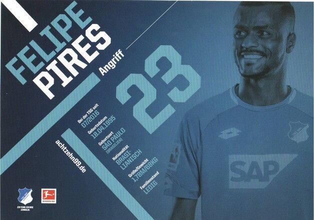 Autogramm Fussball | TSG 1899 Hoffenheim | 2018 | Felipe PIRES