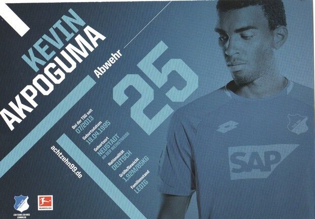 Autogramm Fussball | TSG 1899 Hoffenheim | 2018 | Kevin AKPOGUMA