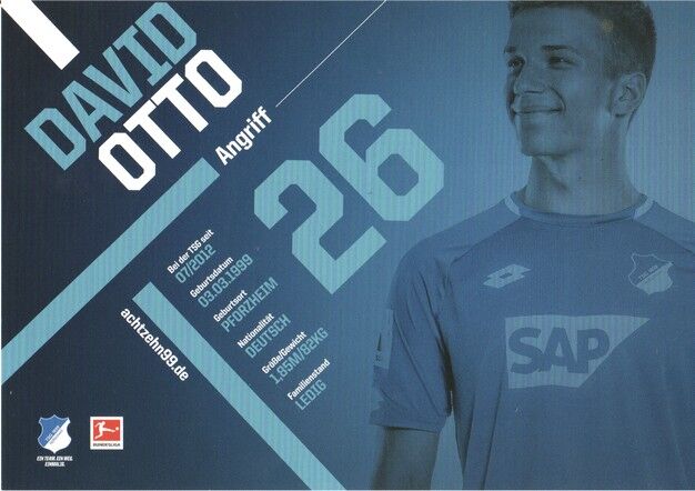 Autogramm Fussball | TSG 1899 Hoffenheim | 2018 | David OTTO