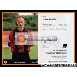 Autogramm Fussball | Eintracht Frankfurt | 1999 | Uwe SCHNEIDER