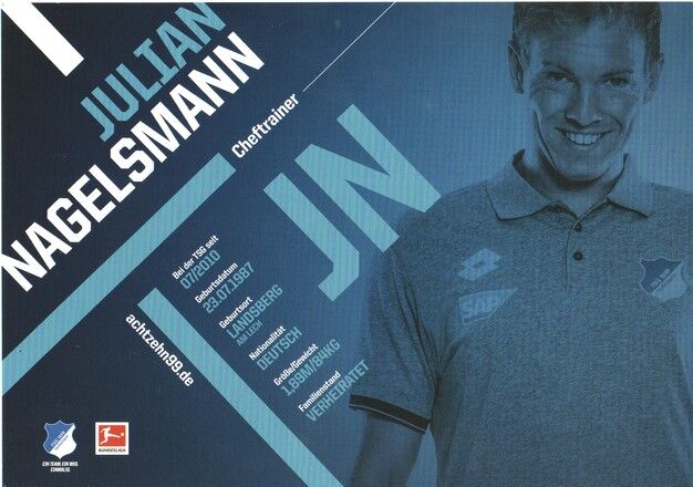 Autogramm Fussball | TSG 1899 Hoffenheim | 2018 | Julian NAGELSMANN