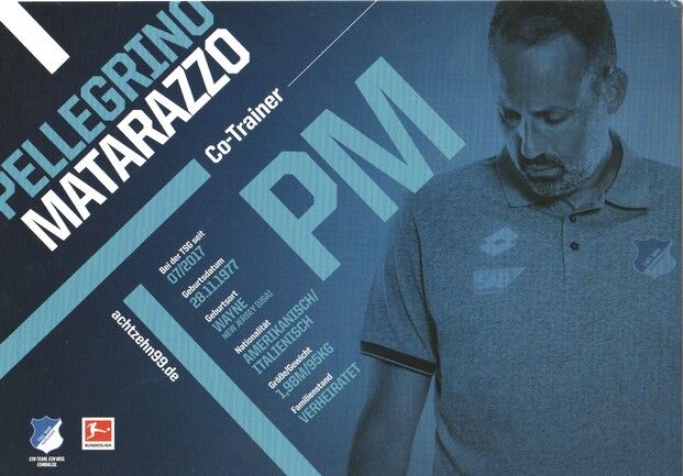 Autogramm Fussball | TSG 1899 Hoffenheim | 2018 | Pellegrino MATARAZZO