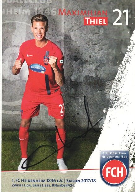 Autogramm Fussball | 1. FC Heidenheim 1846 | 2017 | Maximilian THIEL