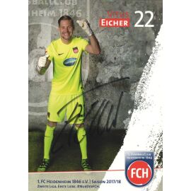 Autogramm Fussball | 1. FC Heidenheim 1846 | 2017 | Vitus EICHER