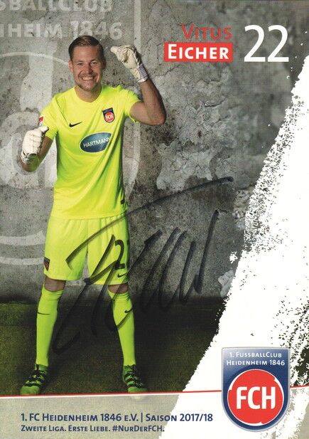 Autogramm Fussball | 1. FC Heidenheim 1846 | 2017 | Vitus EICHER