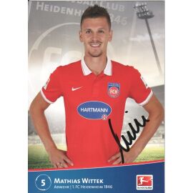 Autogramm Fussball | 1. FC Heidenheim 1846 | 2014 | Mathias WITTEK