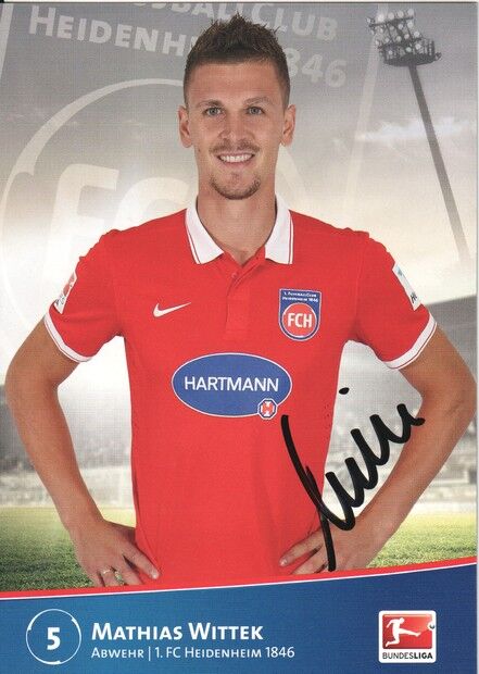Autogramm Fussball | 1. FC Heidenheim 1846 | 2014 | Mathias WITTEK