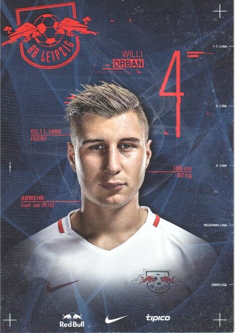 Autogramm Fussball | RB Leipzig | 2016 | Willi ORBAN