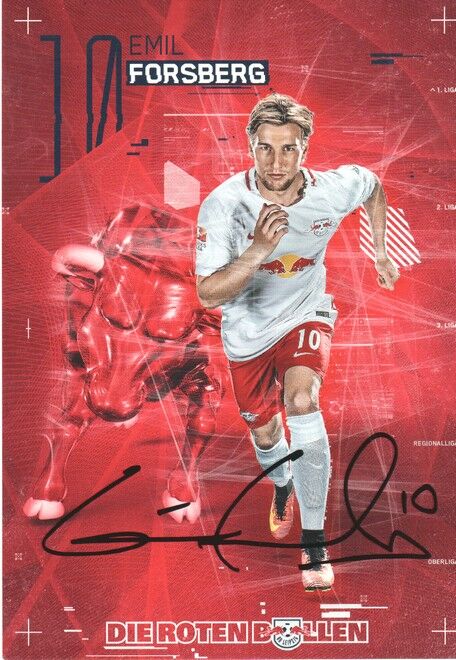Autogramm Fussball | RB Leipzig | 2016 | Emil FORSBERG