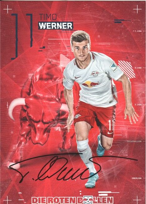 Autogramm Fussball | RB Leipzig | 2016 | Timo WERNER