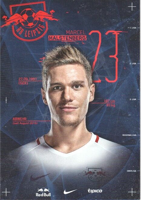 Autogramm Fussball | RB Leipzig | 2016 | Marcel HALSTENBERG