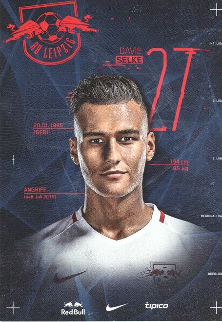 Autogramm Fussball | RB Leipzig | 2016 | Davie SELKE